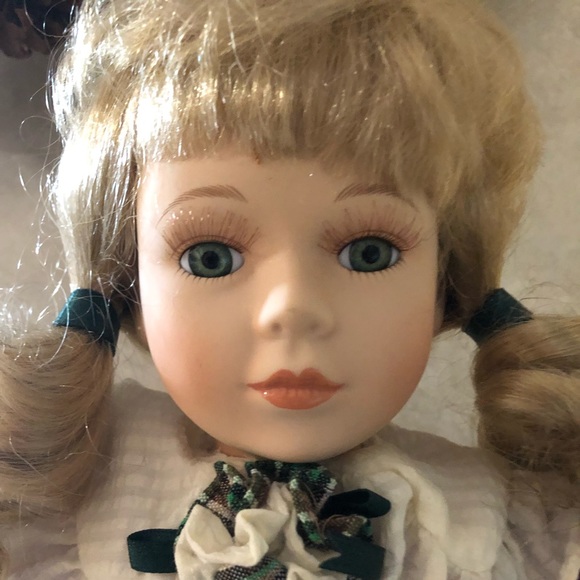Cracker Barrel Porcelain Doll 18” H - Picture 4 of 5